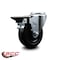 Service Caster 4'' Hard Rubber Wheel Swivel Bolt Hole Caster with Posi Lock Brake SCC-BH20S414-HRS-PLB - alternate 3
